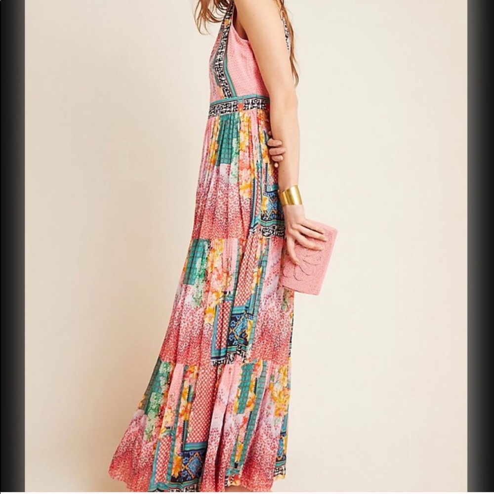 NEW ANTHROPOLOGIE ALESSANDRA MAXI DRESS - Picture 3 of 9